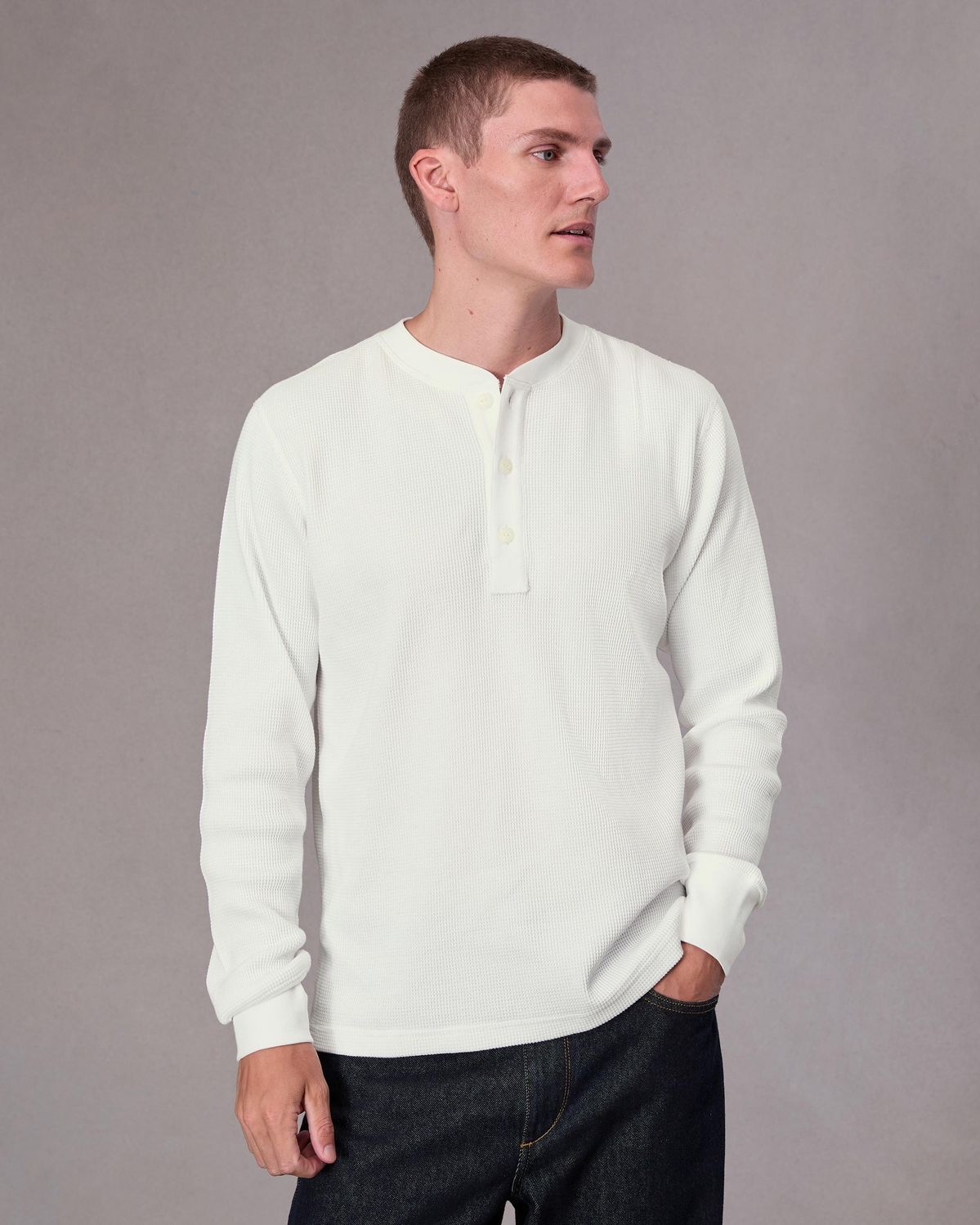 White Henley Shirt